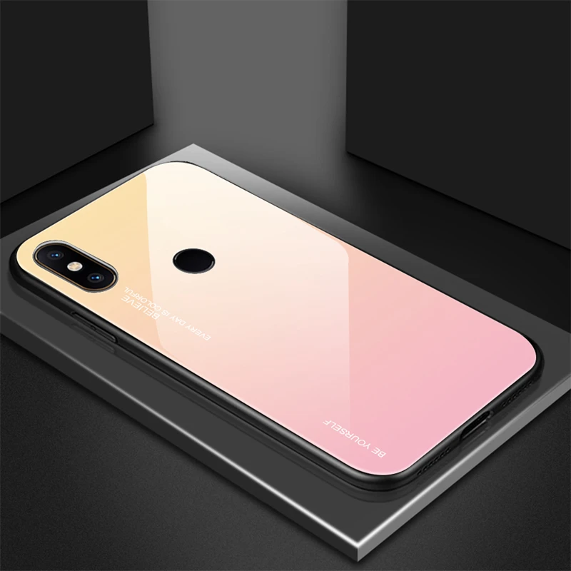Чехол из закаленного стекла для Xiaomi Mi 8 Lite A1 A2 Mix 3 2S Pocophone F1 чехол Redmi 5 Plus 6 Pro 6A Note
