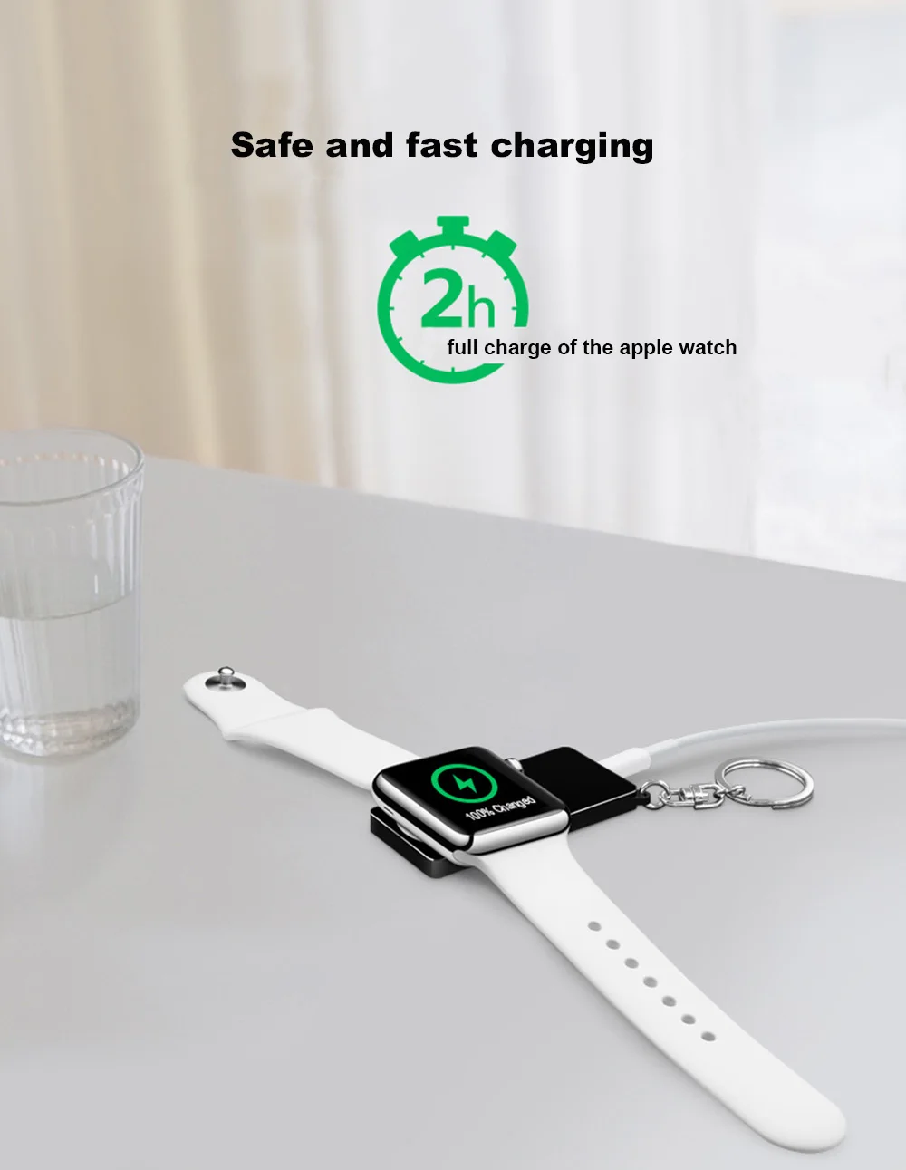 Магнитное Беспроводное зарядное устройство для Apple Watch Series 1 2 3 4 портативное беспроводное зарядное устройство Быстрая зарядка для путешествий на открытом воздухе для Iwatch