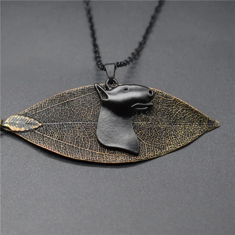 

Elfin Trendy Bull Terrier Necklaces Black Dog Jewellery Bull Terrier Pendant Necklaces Women Men Jewellery