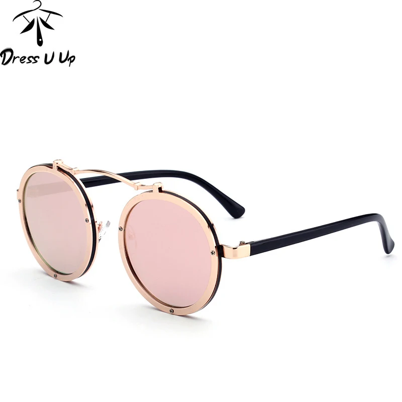 Солнцезащитные очки DRESSUUP для мужчин и женщин в стиле стимпанк с металлическим