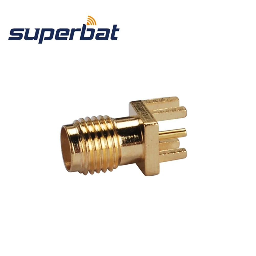 Superbat 10 шт. концевой разъем SMA монтажный для печатной платы. 062 дюйма (1 57 мм)