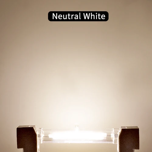 Netrual White Светодиодный светильник R7s COB AC 220 В 240 В 78 мм 118 мм со стеклянной трубкой, замена галогенной лампы, энергосберегающий светильник J78 J118 5 Вт 9 Вт 13 Вт - Испускаемый цвет: Netrual White