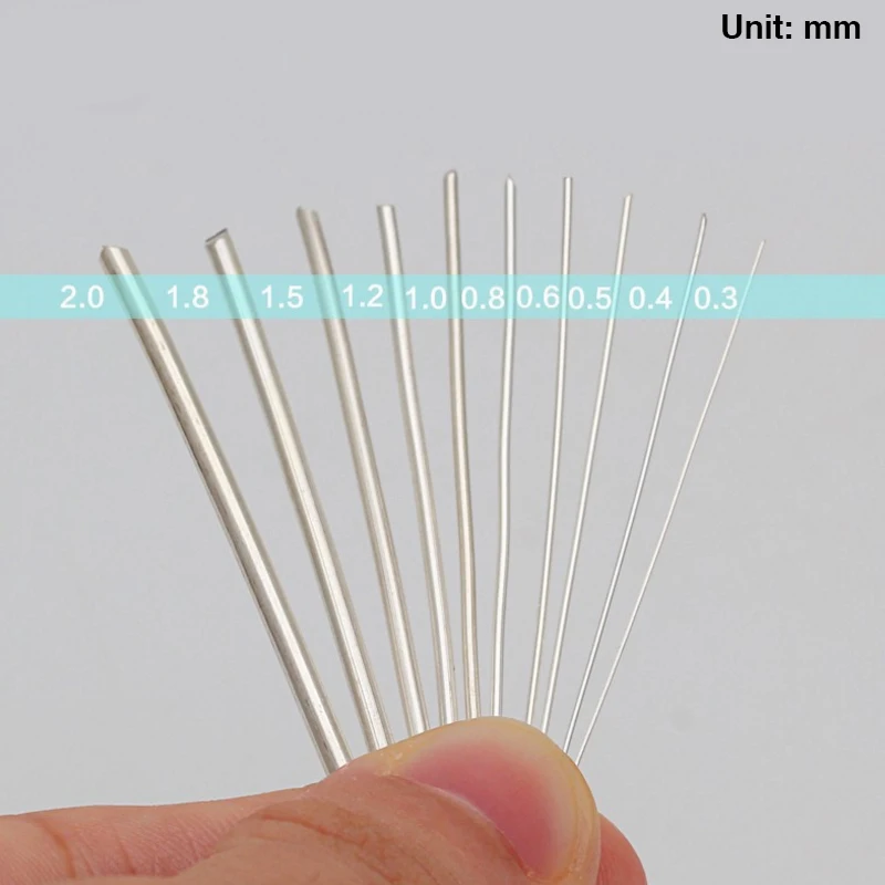 1 Meter 925 Sterling Silver Wire Line Jewelry Making Findings & Component DIY Necklace Bracelet Earring Accessories Wholesale