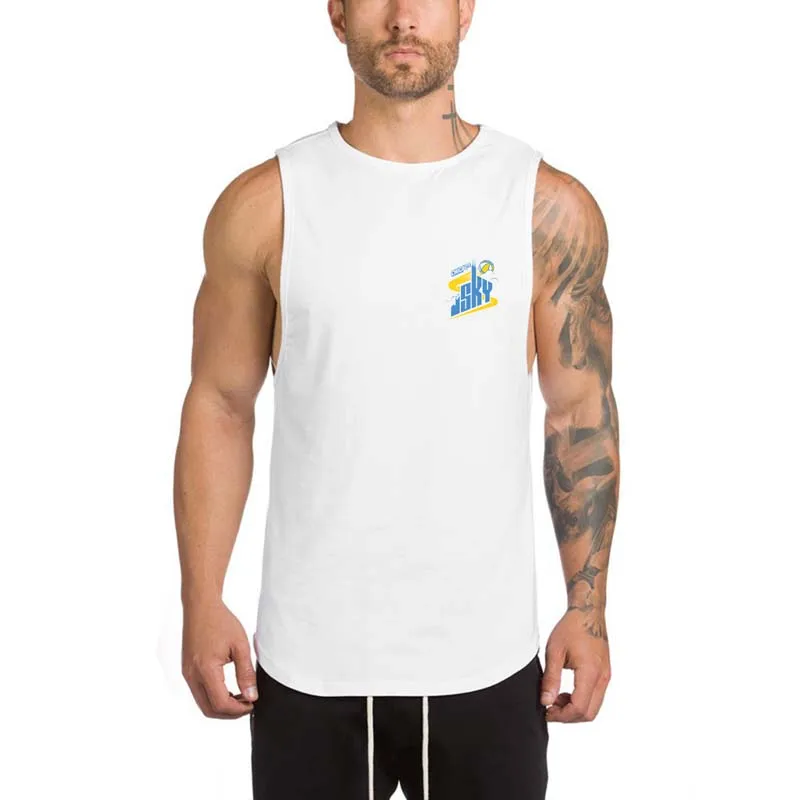 Chicago Sky рубашки для мальчиков мужчин без рукавов Бег Рубашка тренировки Футболка