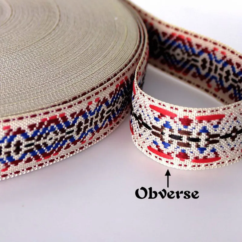 5 Yards Ethnic Jacquard Webbing Fine Quality Trim for Home Textile Bedding Apparels Bags Decoration Diy Sewing Supply | Дом и сад