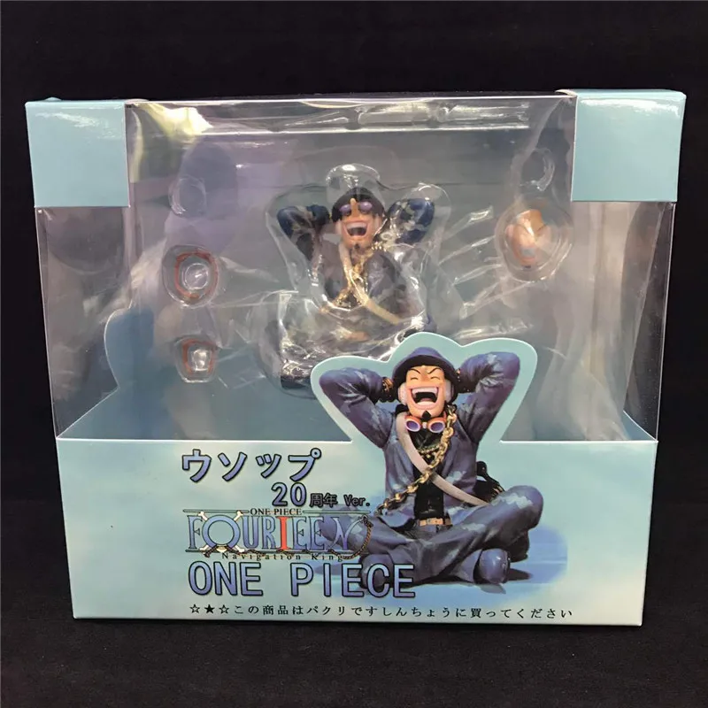 Аниме одна штука Zero Fourieen Usopp ПВХ фигурка модель игрушки 20 летие сидя фигурки Куклы