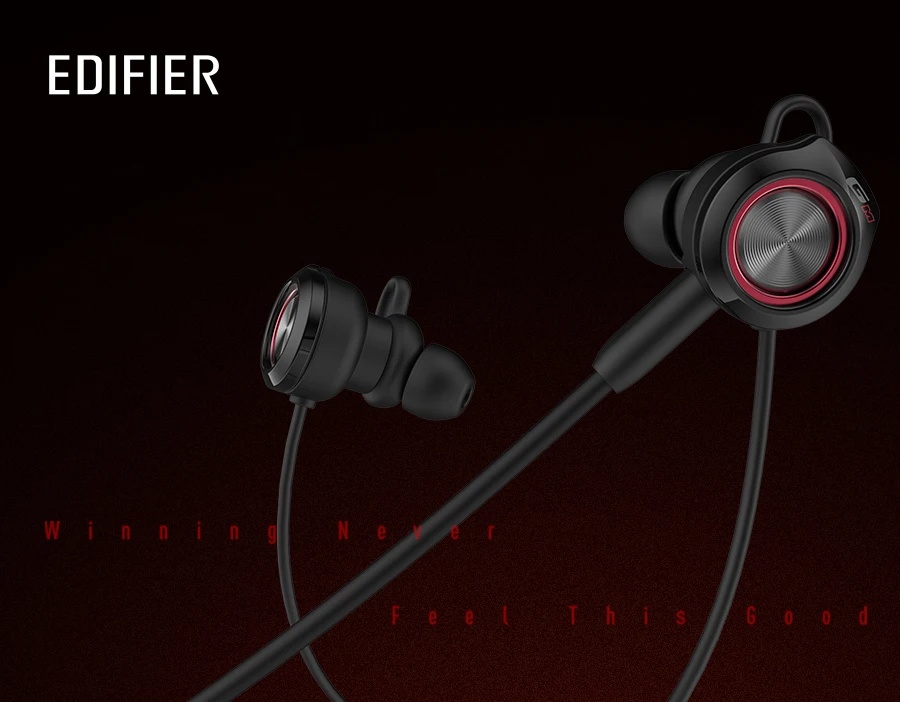 EDIFIER GM3SE игровая гарнитура с двумя микрофонами, двойные движущиеся катушки, точное акустическое позиционирование, дугообразные наушники