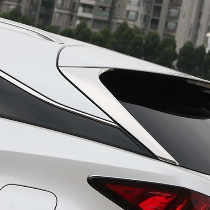 Tonlinker наружное заднее лобовое стекло треугольная крышка наклейка s для Lexus RX200t 450 h автомобильный Стайлинг 2 шт. наклейка из нержавеющей стали