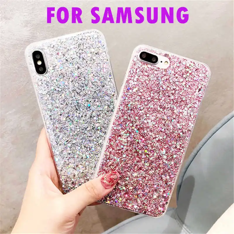 Роскошный блеск мягкий чехол для samsung Galaxy J4 J6 J8 A6 A8 A7 2018 A3 A5 J1 J3 J5 J7 2016 2017 S9 S8 плюс S7 Edge