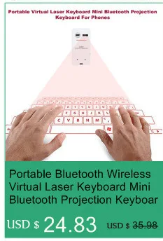 Portable Bluetooth 3.0 Wireless Virtual Laser Keyboard Mini Bluetooth Projection Keyboard for Windows For Mobile Phones