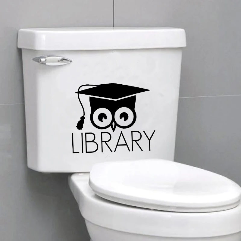 Библиотеки книг сова украшение для дома Наклейка на стену Виниловая наклейка