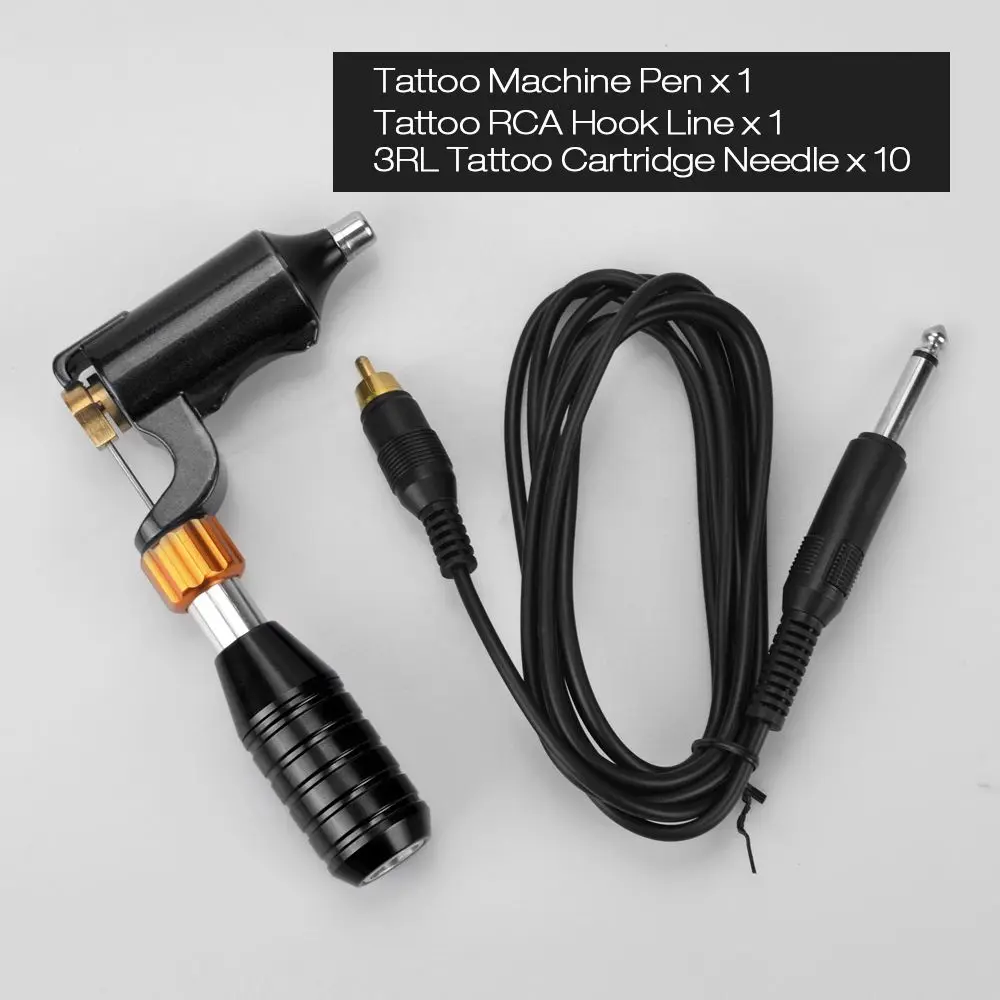 1 шт., тату-ручка, машинка-пистолет, ротационная, Caneta Tatuagem, легкий Швейцарский двигатель, тату, тихий Перманентный макияж, Maquina De Para Tatuar