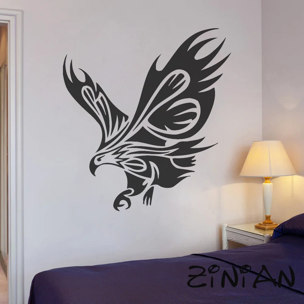 

Tribal Eagle Vinyl Wall Stickers Bedroom Home Inerior Decor Animals Birds Wall Decals Removable Boho Style Art Murals Decal Z526