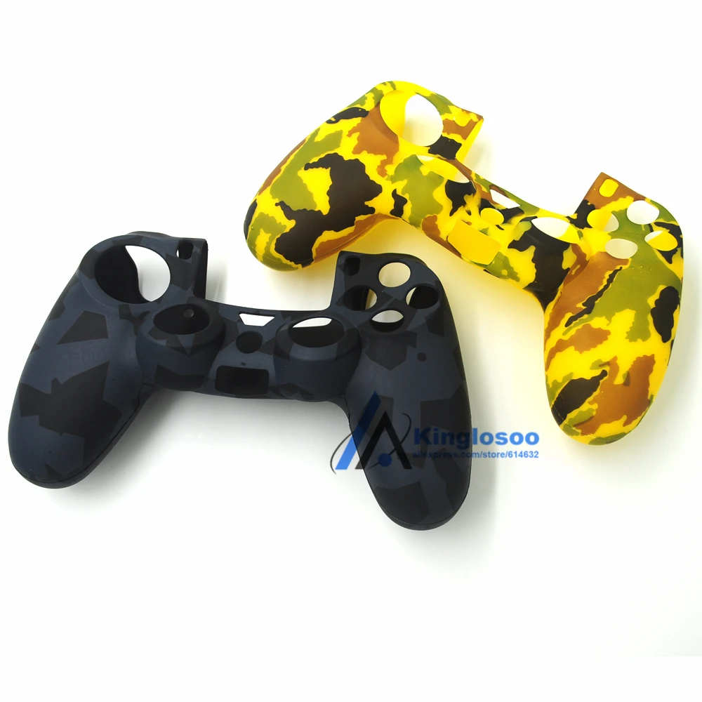 Силиконовый защитный чехол-накладка для Dualshock 4 Playstation 4 PS4 Pro тонкий контроллер