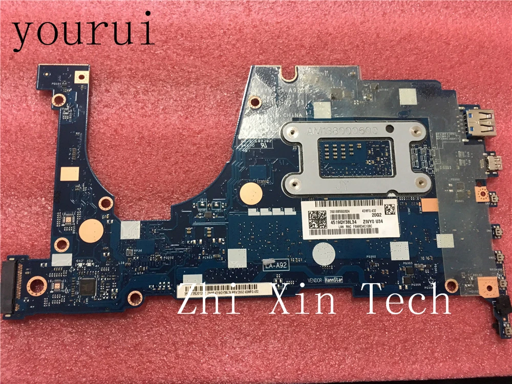 yourui for lenovo yoga 3 12 laptop motherboard with i5 4200u cpu 8gb ram zivy0 la a921p tested good free shipping free global shipping