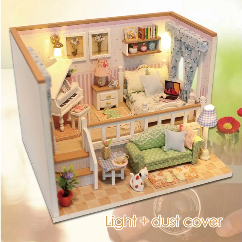 Светильник лый мебель пылезащитный чехол деревянный миниатюрный дом потому что