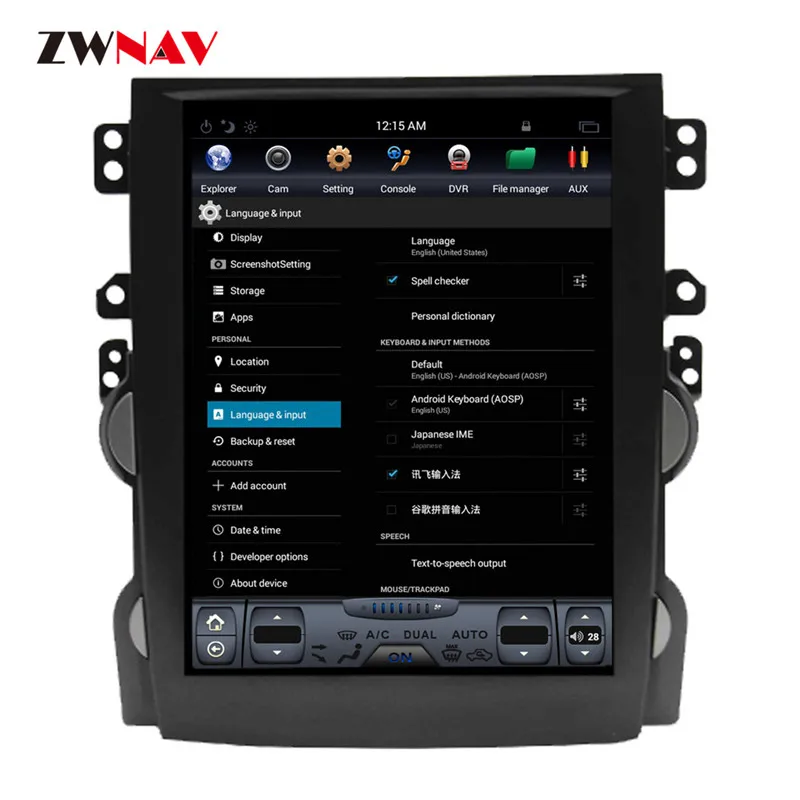 ZWNVA Tesla стиль ips экран Android 7,1 автомобильный dvd-плеер gps навигация Радио экран для Chevrolet Malibu 2013