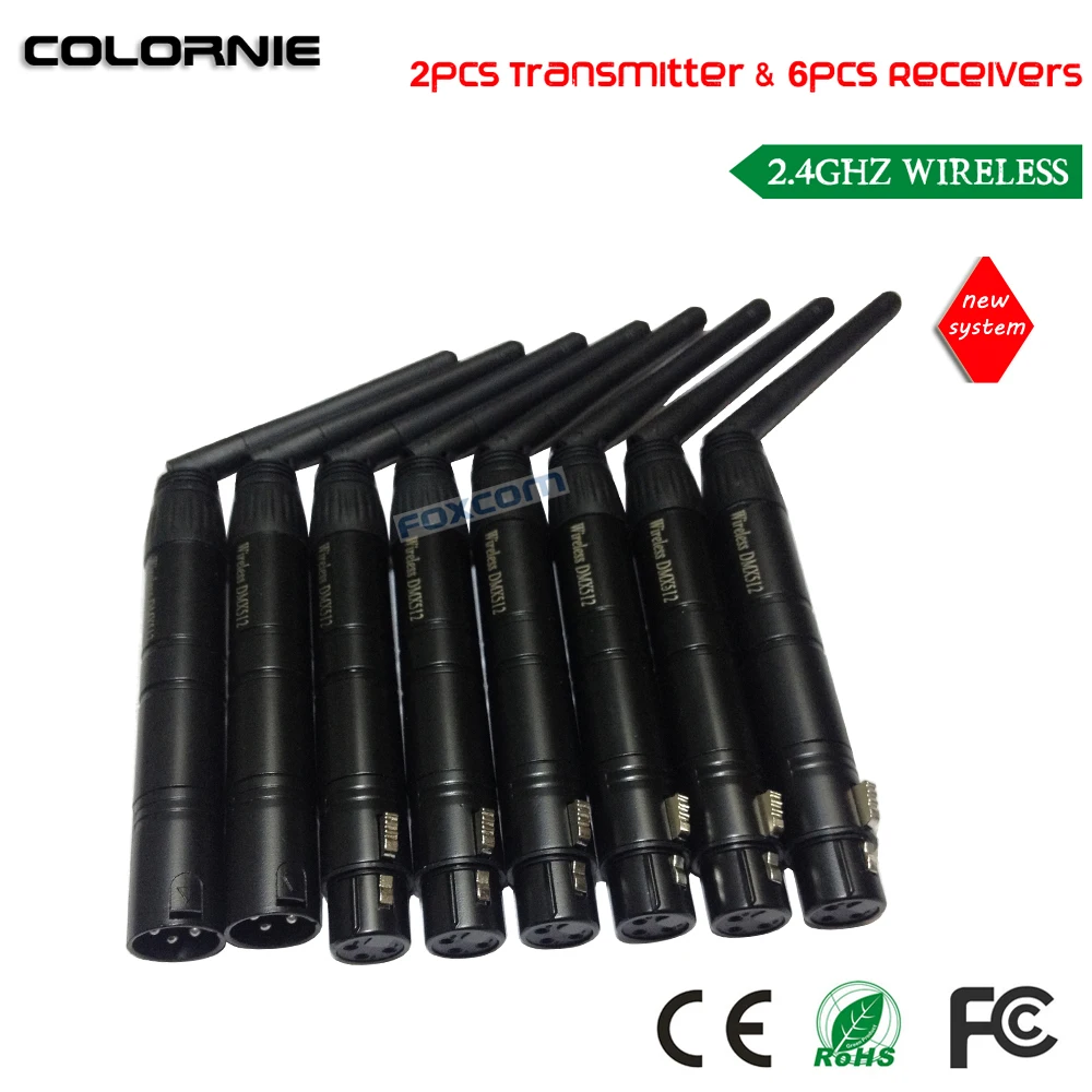 DHL Free Shipping 2.4Ghz wireless DMX512 transceiver / receiver for disco light dmx controller long professional DJ equipment |