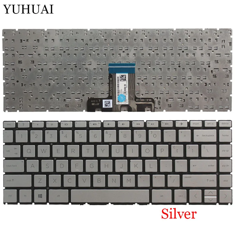 

New US Laptop keyboard For HP Pavilion 14-CE1005TX CE1004TX 14-CE0015TU 14-CE0027TX no Frame Gold/silver Keyboard