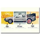 Back to the Future автомобиля 1 2 3 классических фильм Искусство Шелковый плакат 13x20 24x36 фотографии для Гостиная украшение на стену Артикул 006
