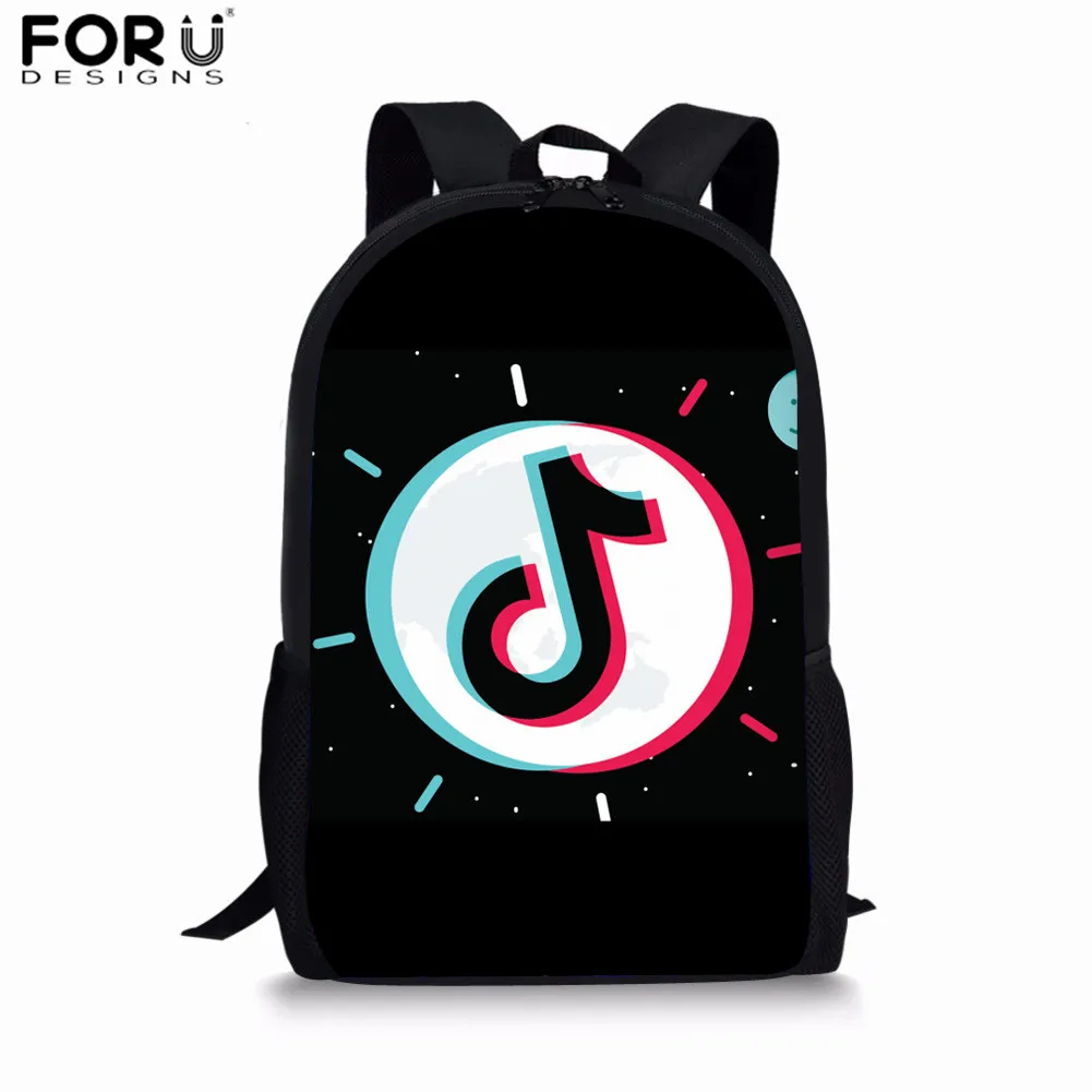 L4859C FORUDESIGNS/школьные сумки для девочек-подростков с музыкальными нотами; женский рюкзак для путешествий; школьная сумка для девочек; комплекты; Прямая поставка; mochila feminina - Цвет: L4859C
