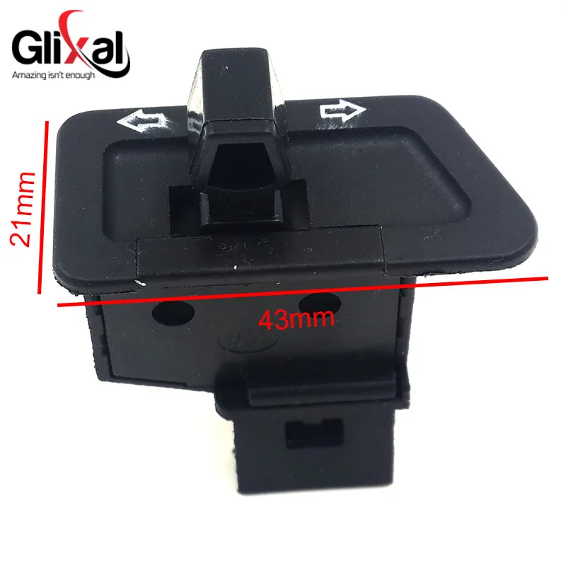 Glixal скутер кнопка включения сигнала для GY6 49cc 50cc 125cc 150cc китайский мопед (2 шт.)|buttons