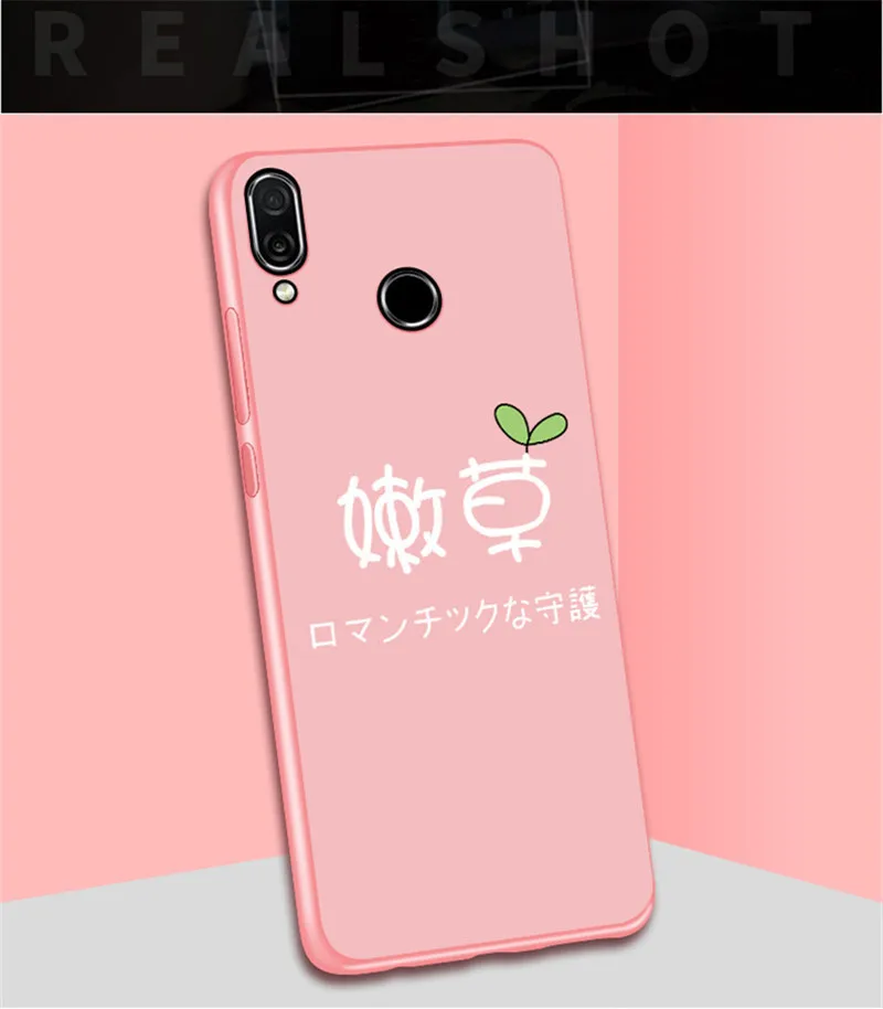 Милый ТПУ чехол PDGB для Huawei Honor 8X9 Lite 10 Play Mate 10 20 Nova 3 3i P Smart Plus чехол с мультяшным рисунком розовый мягкий чехол