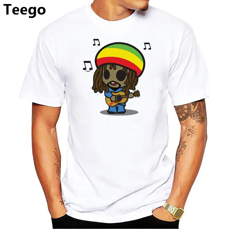 2018 Новый Боб Марли футболка Летний стиль Изделие из хлопка с короткими рукавами