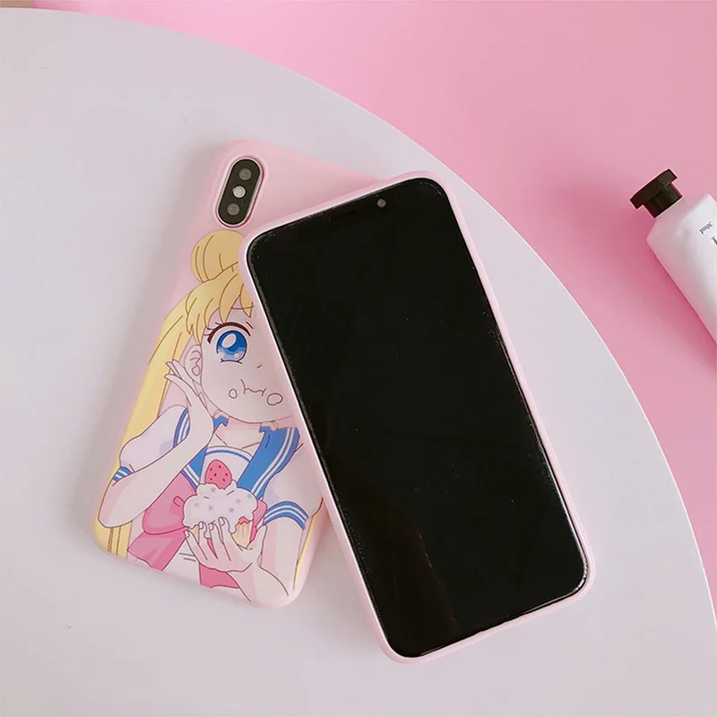 Сейлор Мун чехол для телефона для samsung A70 S8 A50 S9 Примечание 10 плюс 9 8 S10 S7 край a5 a8 a30 a80 s9 plus s10e милый мягкий чехол для задней крышки