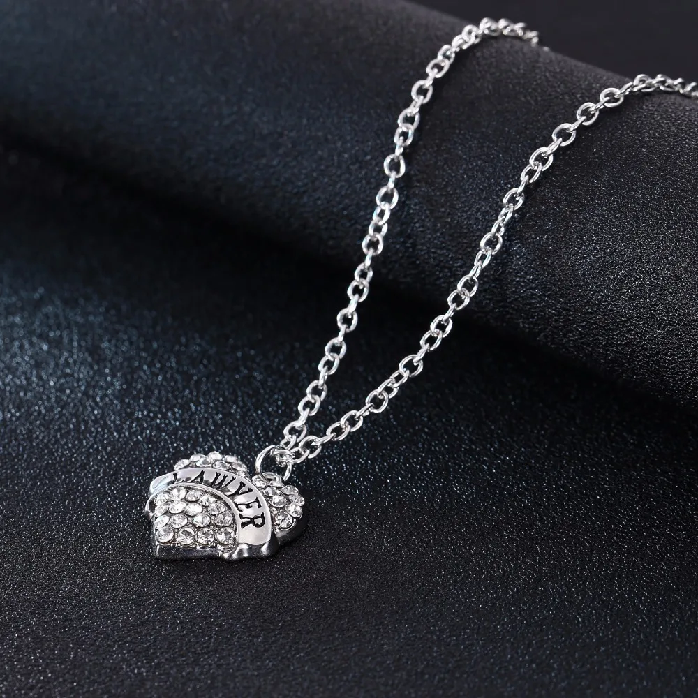 Ожерелье с подвеской в виде сердца кристаллами|necklace women|pendant necklacelove heart |