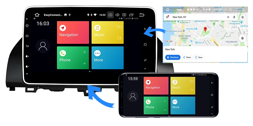 Belsee для Honda Accord 10th Android 9,0 автомобильный радиоприемник стерео ips экран 4 Гб 64 Гб 8 ядерный автомобильное радио с GPS навигацией аудио плеер