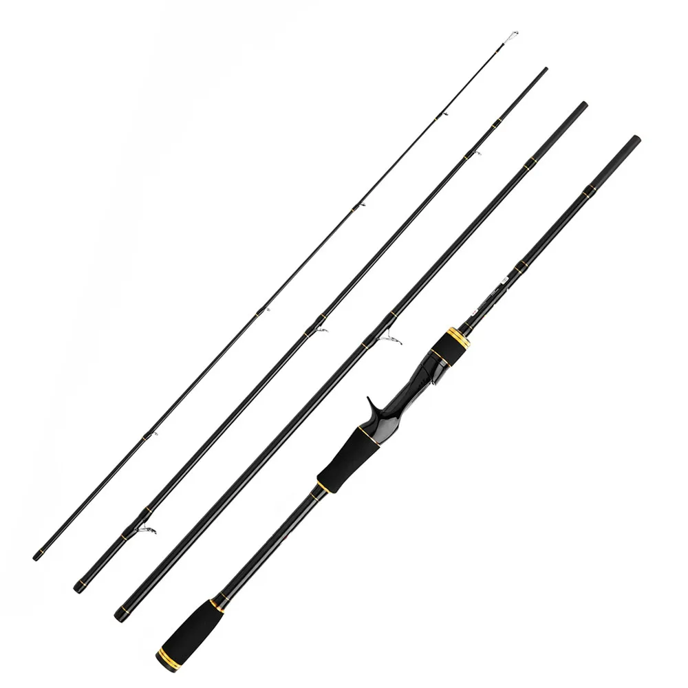 4 Section M Power 5-25g Fast Action Lure Rod Carbon Fishing Casting Spinning Travel 2.1m 2.4m 2.7m | Спорт и развлечения
