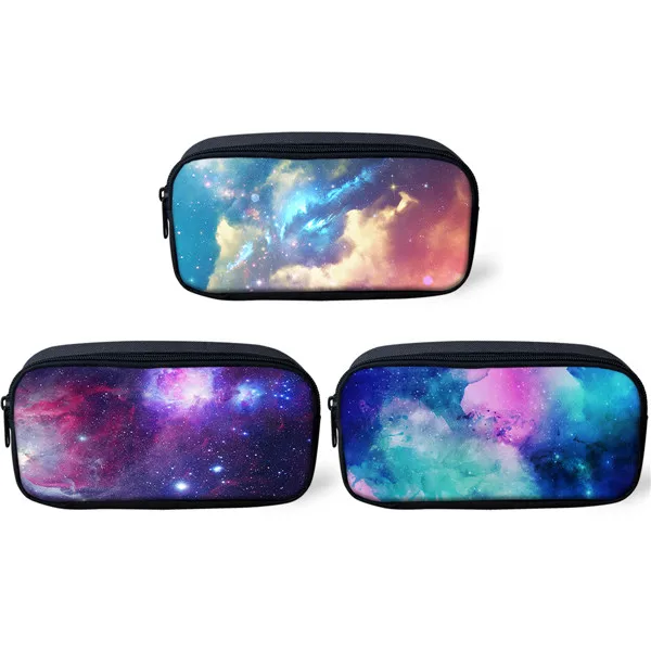 ALG0501 Thikin 3PS Galaxy школьные пеналы для подростков ручка сумка для джинсовый пенал девочек макияж хранения сумки ручка кошельки для детей - Цвет: ALG0501