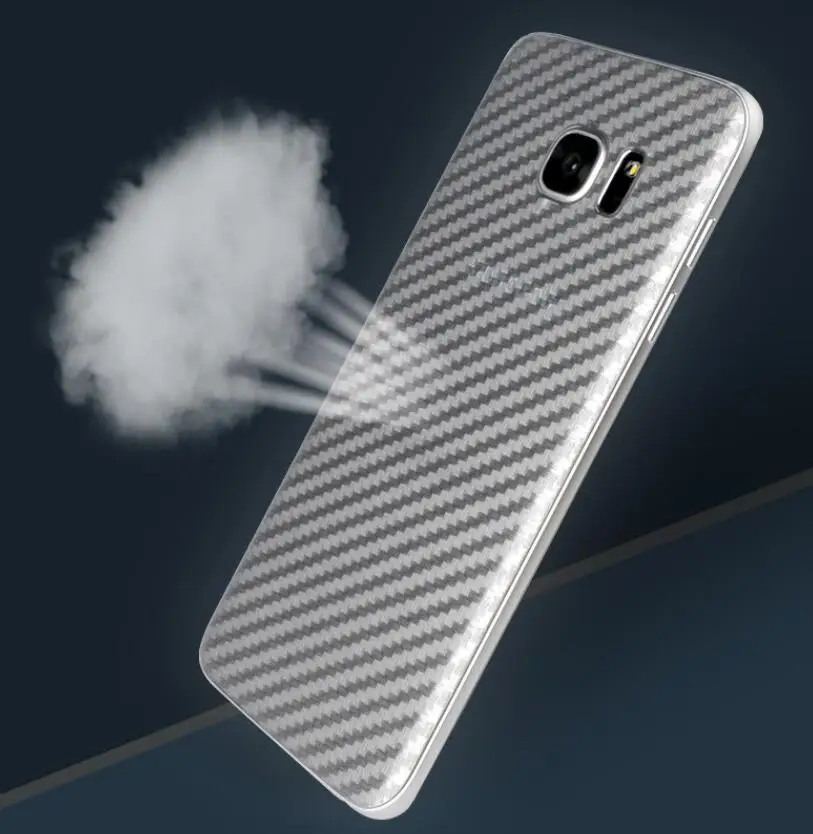 5x Защитная пленка для задней панели из углеродного волокна Samsung Galaxy Note 8 S8 Plus S6 S7 Edge