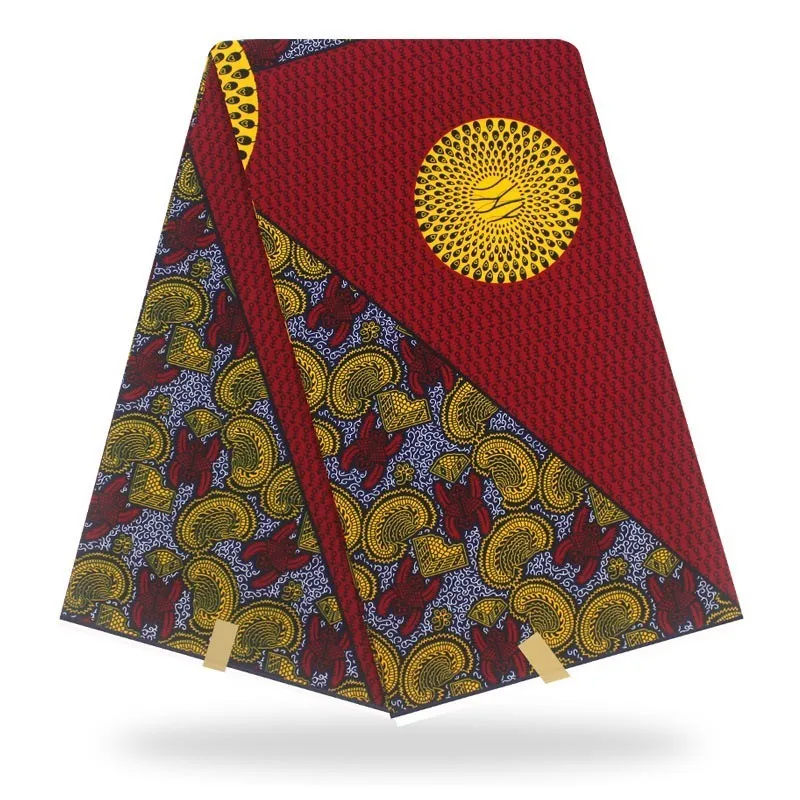 

African Wax Veritable Prints 100% Cotton Print Rapper Batik Ghana Ankara Fabric Real Pagne Wax Printed Fabric For Party Dress