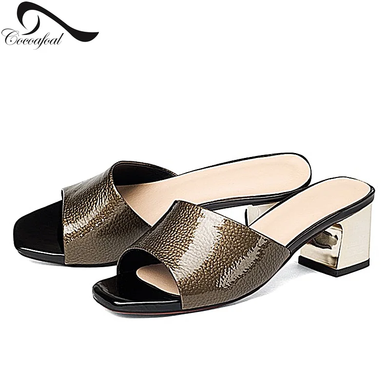 Кожаные Сандалии Чистый Цвет ЕВА Инъекций Обувь Площади Пляжные Рыбы Тапочки