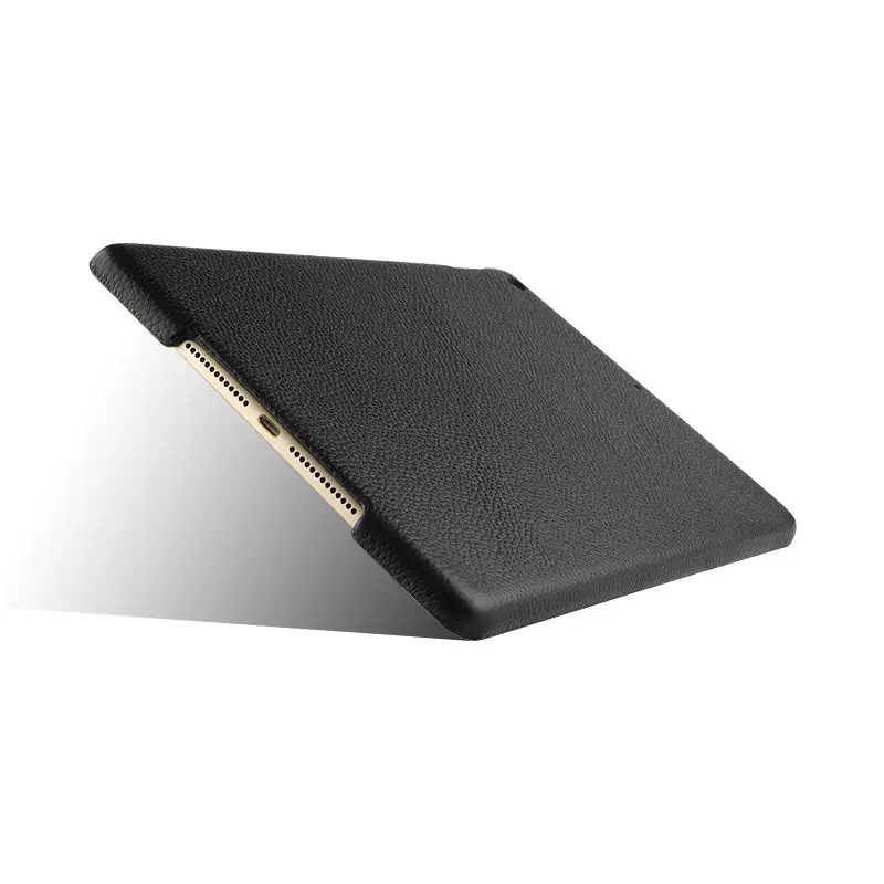 black Чехол из воловьей кожи для iPad 9,7 защитный чехол из натуральной кожи чехол для iPad 9,7 чехол A1893 защитные чехлы - Цвет: black
