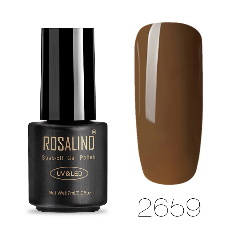 RA2659 ROSALIND 7 мл кофейные цвета Гель-лак для ногтей для УФ-и светодиодной лампы дизайн ногтей без запаха Полупостоянный Гель-лак - Цвет: RA2659