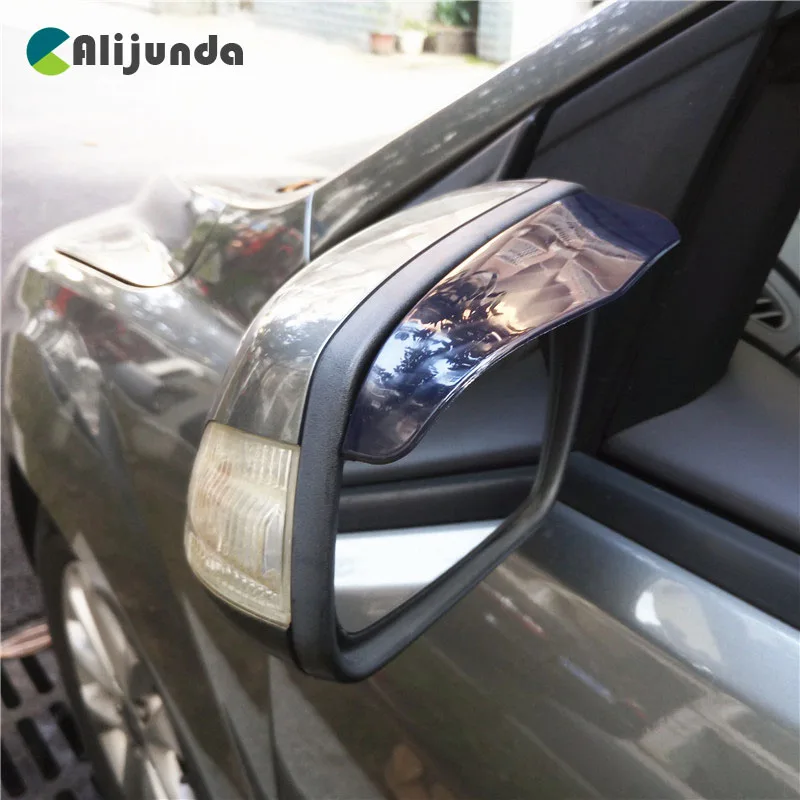 2 шт. зеркало заднего вида для автомобиля защита от дождя и бровей Peugeot 206 207 208 301 307