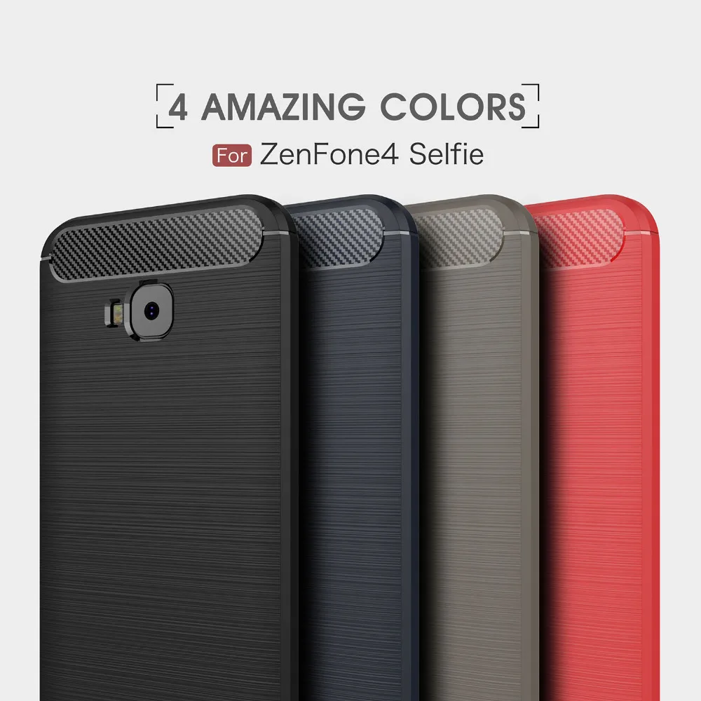 UTOPER Luxury Soft Case For ASUS Zenfone Live ZB553KL Carbon Fiber Silicone Asus ZenFone 4 Selfie ZD553KL Cover |