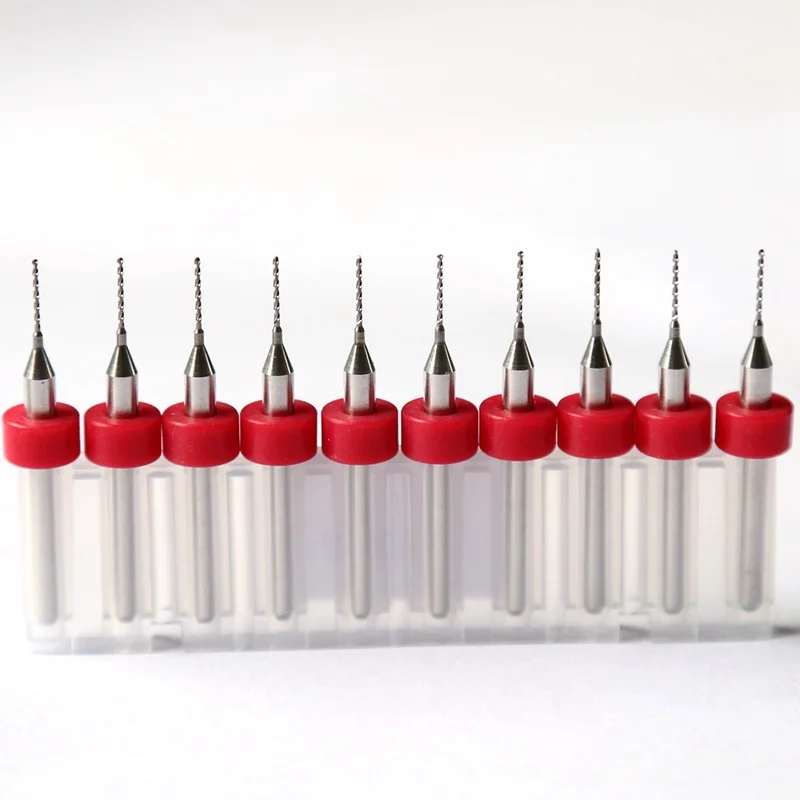 10 шт./компл. 0,1 мм to1.2mm PCB мини сверло tungsten стальной карбидовый для печатных плат с ЧПУ Алмазные сверла станки