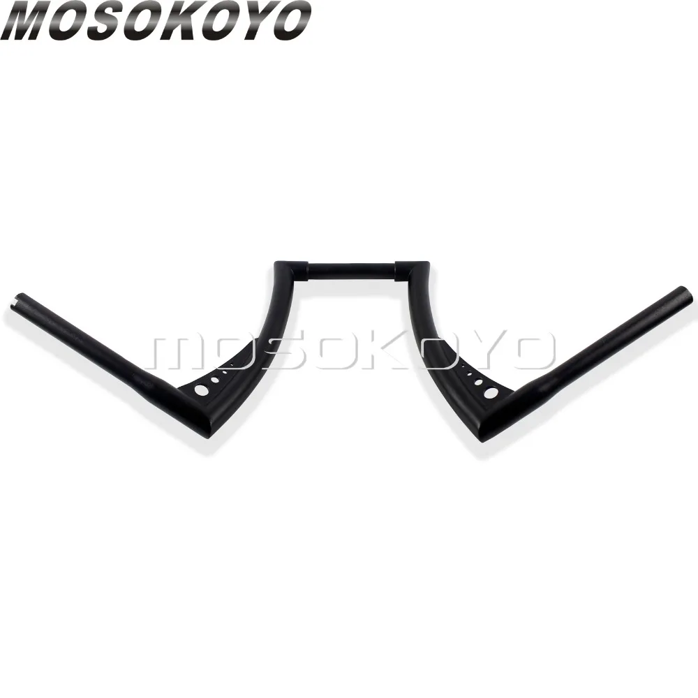 14 &quotRise Black APE вешалка 1-1/4&quot Руль 34 &quotширокий Drag Fat Bar 1&quot для Harley Softail Sportster кафе
