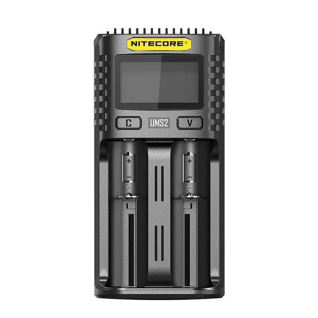 UMS2 NITECORE UMS4 UMS2 SC4 интеллигентая(ый) быстрее зарядки превосходное Зарядное устройство с 4 слота Выход совместимый 18650 14450 16340 АА Батарея - Цвет: UMS2