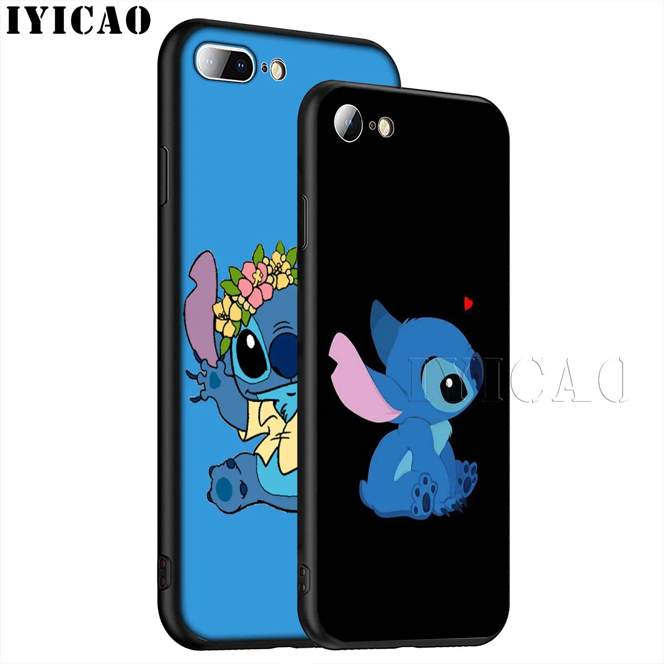 IYICAO милый Лило Ститч мультфильм мягкий силиконовый чехол для телефона iPhone XR X XS 11