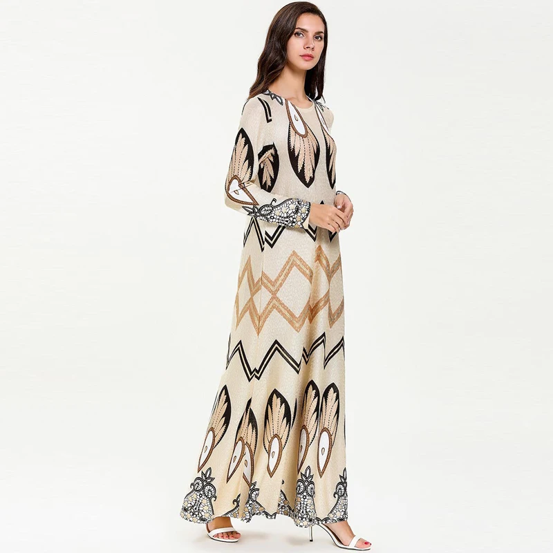 Vestidos кафтан абайя Marocain Дубай исламский арабский мусульманский хиджаб платье для