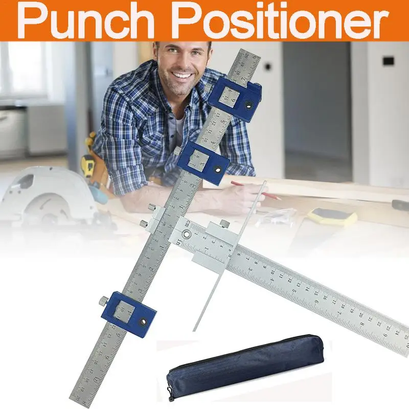

Multi-use Drill Punch Locator Furniture Woodworking Joinery Hand Tool Drilling Dowelling Hole Saw Locator Installation Tool