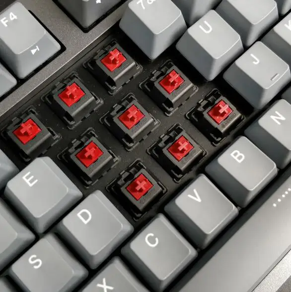 Red Switch - Grey Durgod 87-клавишная механическая клавиатура [Cherry MX Настенные переключатели NKRO Anti-ghosting игровая клавиатура для геймера/пишущая машинка/офис-QWERTY клавиатура-раскладка клавиатуры - Цвет: Red Switch - Grey