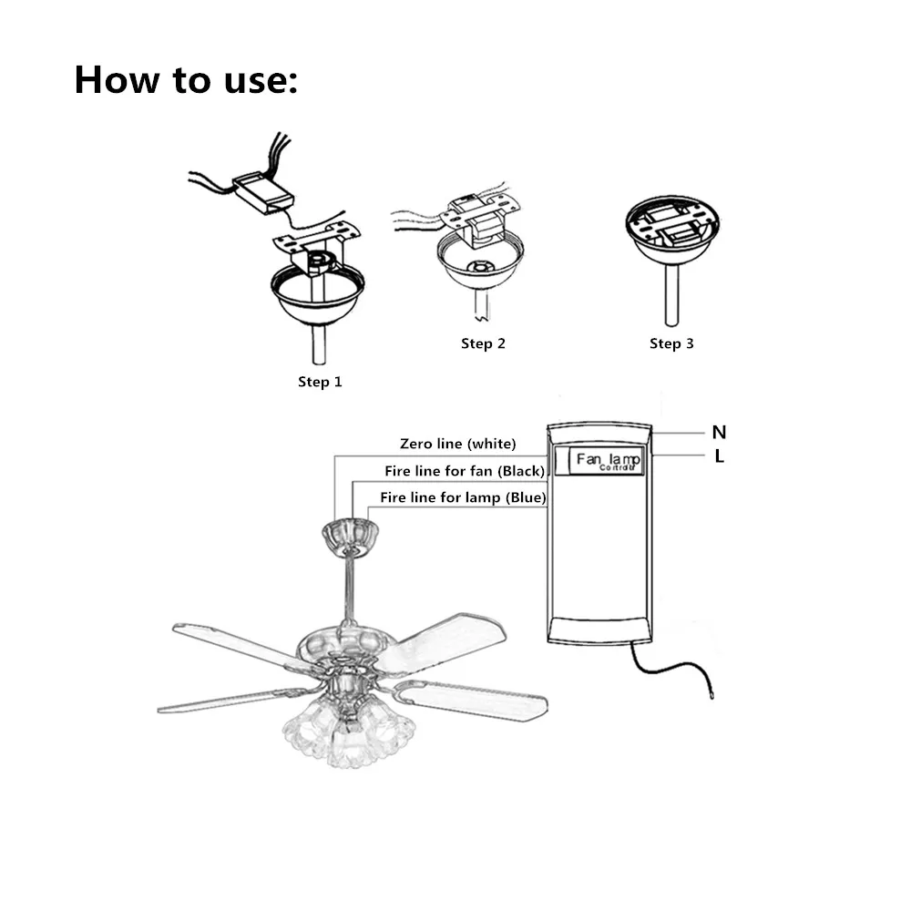 Wholesale high quality Fan lamp remote controller wireless switch ceiling fan speed regulation with timing function | Обустройство