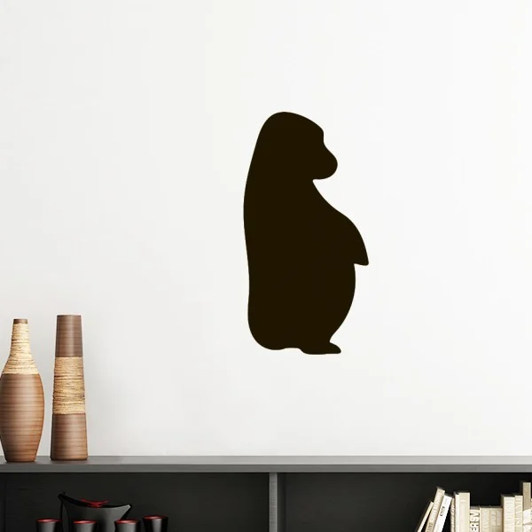 

Black Orangutan Animal Portrayal Silhouette Removable Wall Sticker Art Decals Mural DIY Wallpaper for Room Decal