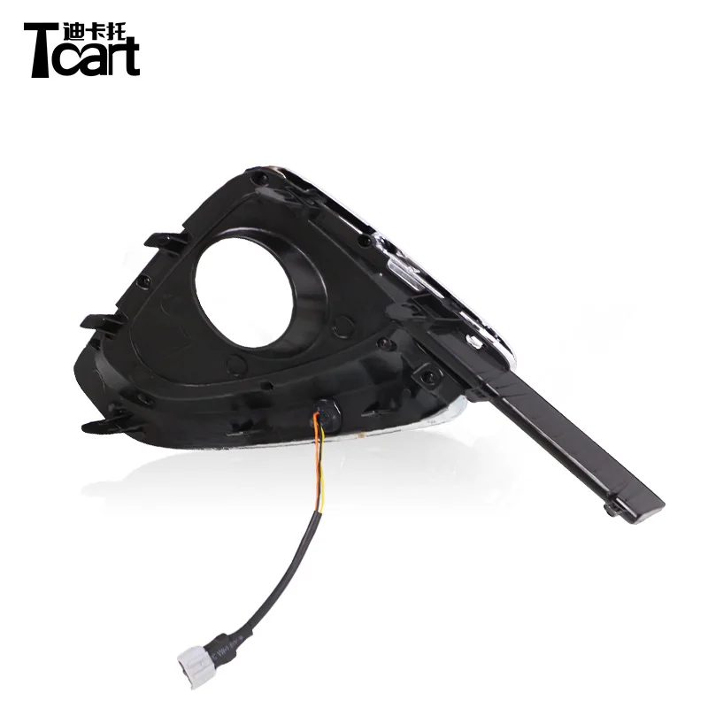 Tcart 2 шт./компл. белый желтый высокая мощность DRL Дневной ходовой светильник с